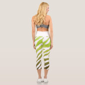 Leggings Capri tigre verde degradado (Rückseite)