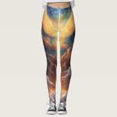 Leggings Celestiales: Seres de Luz y Nubes (Vorderseite)