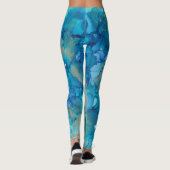 Leggings Chanukah Blue, Golds Design (Rückseite)