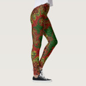 Leggings ~ Christmas Red Gold und Green (Rechts)