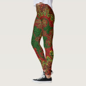 Leggings ~ Christmas Red Gold und Green (Links)