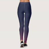 Leggings con gradiente de Azul, Violeta y Rosa (Rückseite)