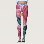 Leggings "Coral Rose" (Vorderseite)