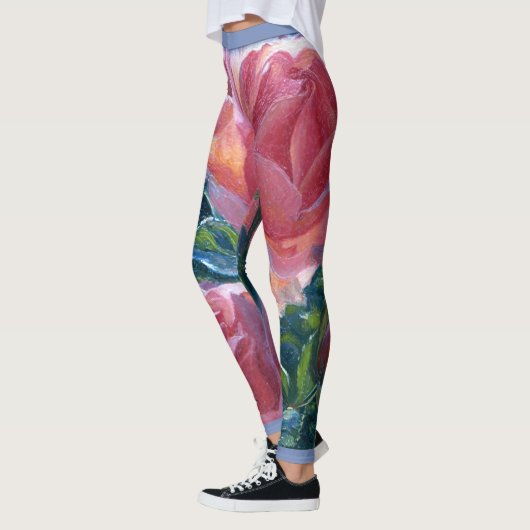 Leggings "Coral Rose" (Links)