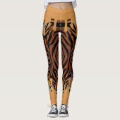 Leggings de tigre con color naranja derramado (Vorderseite)