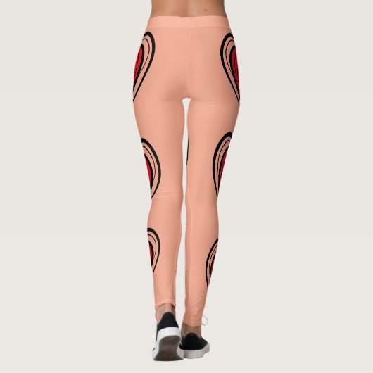 Leggings Depot High Waisted Camouflage & Heart (Rückseite)