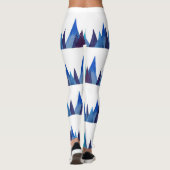 Leggings der Abstrakten Bergwelt (Rückseite)