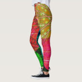 Leggings der Abstrakten Kreise (Links)