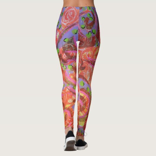 Leggings der abstrakten Kunst (Rückseite)