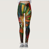 Leggings der abstrakten Kunst (Vorderseite)