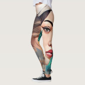 Leggings der abstrakten Kunst (Links)