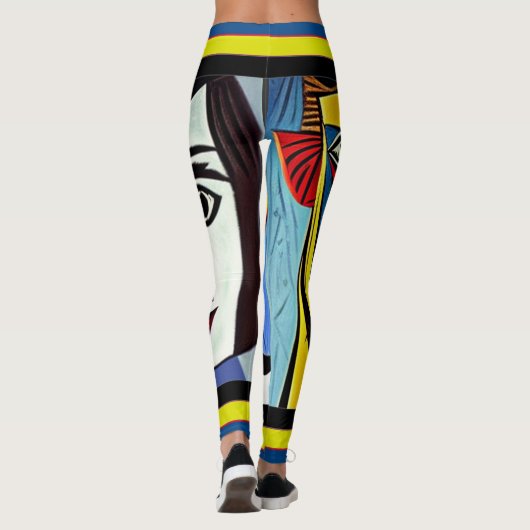 Leggings der abstrakten Kunst (Rückseite)