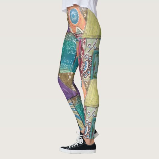 Leggings der abstrakten Kunst (Links)