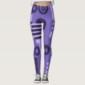 Leggings der abstrakten Kunst in Schattierungen Li (Vorderseite)