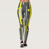 Leggings der Abstrakten Kunst mit Fokussierung auf (Rückseite)