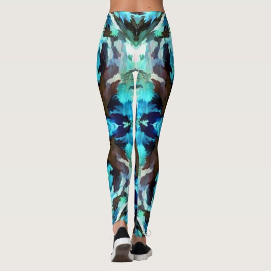Leggings der blauen Camouflage (Rückseite)