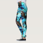 Leggings der blauen Camouflage (Links)