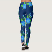 Leggings der blauen Rose (Rückseite)