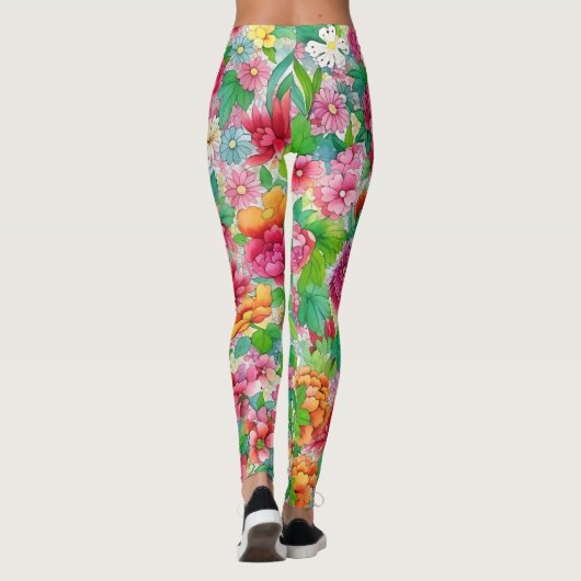Leggings der Blumen (Rückseite)