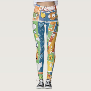 Leggings der Comic-die Druck-Gemusterten Frauen