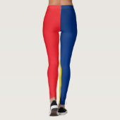 Leggings der coolen Tschad-Flagge (Rückseite)