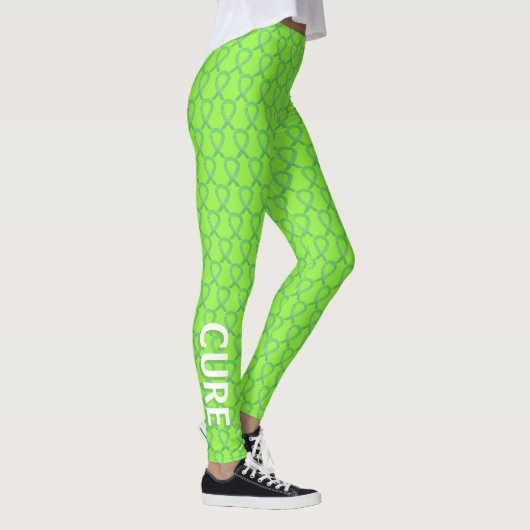 Leggings der "Custom Art" von Lime Green Awareness (Rechts)