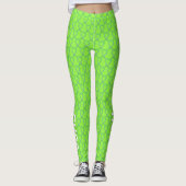 Leggings der "Custom Art" von Lime Green Awareness (Vorderseite)