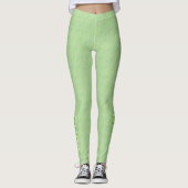Leggings der "Custom Art" von Lime Green Awareness (Vorderseite)