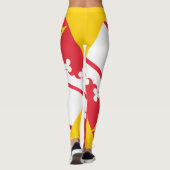 Leggings der elsässischen Flagge (Rückseite)