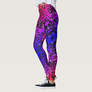 Leggings der Farbfeder