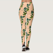 Leggings der Funky Fig Tree Leaf (Rückseite)