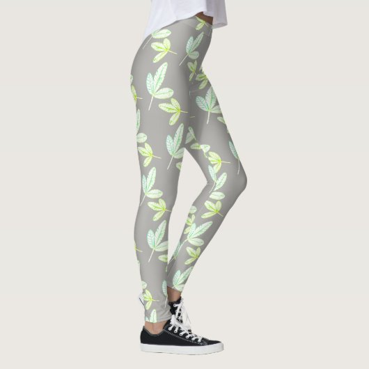 Leggings der Funky Fig Tree Leaf (Rechts)