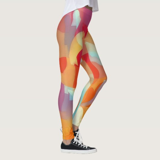 Leggings der geometrischen und kurvenreichen Kunst (Rechts)