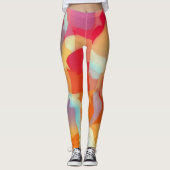 Leggings der geometrischen und kurvenreichen Kunst (Vorderseite)