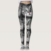 Leggings der Kitty Cat, die sich für eine Frauensp (Vorderseite)