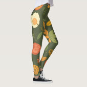 Leggings der lebendigen Natur - Bio digitale Print (Rechts)