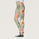 Leggings der lebendigen Natur - weiche digitale Pr (Links)