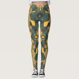 Leggings der lebendigen Wohngestaltung - farbenfro