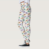 Leggings der pastellfarbenen Halloween-Fledermäuse (Links)