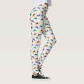 Leggings der pastellfarbenen Halloween-Fledermäuse (Rechts)