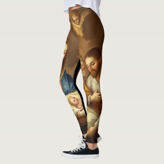 Leggings der religiösen Kunst "La Natividad" (Links)