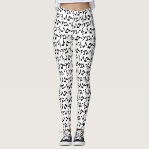 Leggings der Schwarzen Musiknote