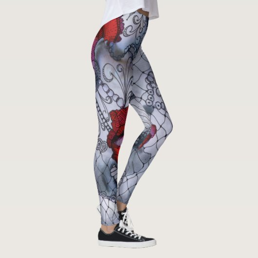 Leggings der schwarzen Rose (Rechts)