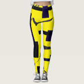 Leggings der Sportwinner Abstrakter Kunst der Funk (Vorderseite)