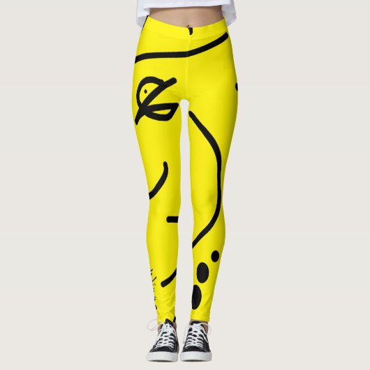 Leggings der Sportwinner Abstrakter Kunst der Funk (Vorderseite)