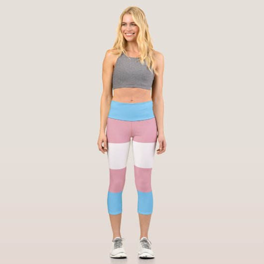 Leggings der Trans-Pride-Fahne (Vorderseite)