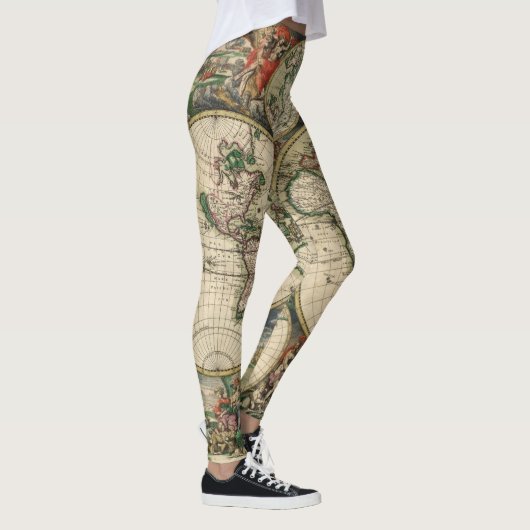 Leggings der Weltkarten-1689 (Rechts)