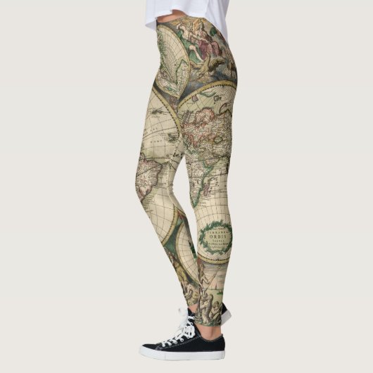 Leggings der Weltkarten-1689 (Links)