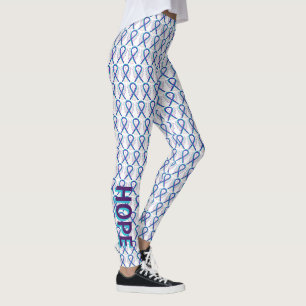 Leggings des aquamarinen und Lila Bewusstseins