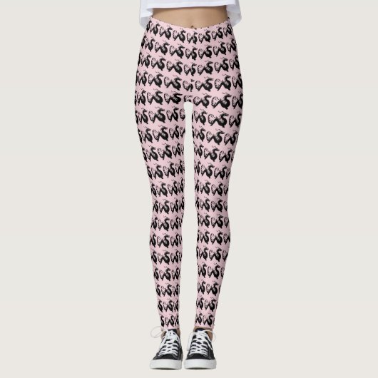 Leggings des asiatischen Drachen (Vorderseite)